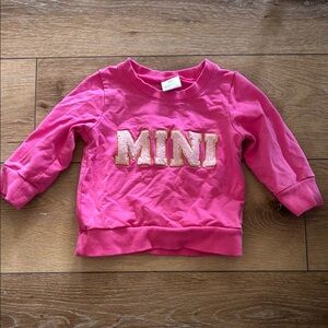 Hot Pink‎ Toddler “MINI” Sweatshirt